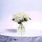 White Hydrangea Flowers in Glass Vase with Realistic Water Look - Lifelike Artificial Floral Arrangement for Home, Office & Event Decor - Floral Home by Artificial Flowers